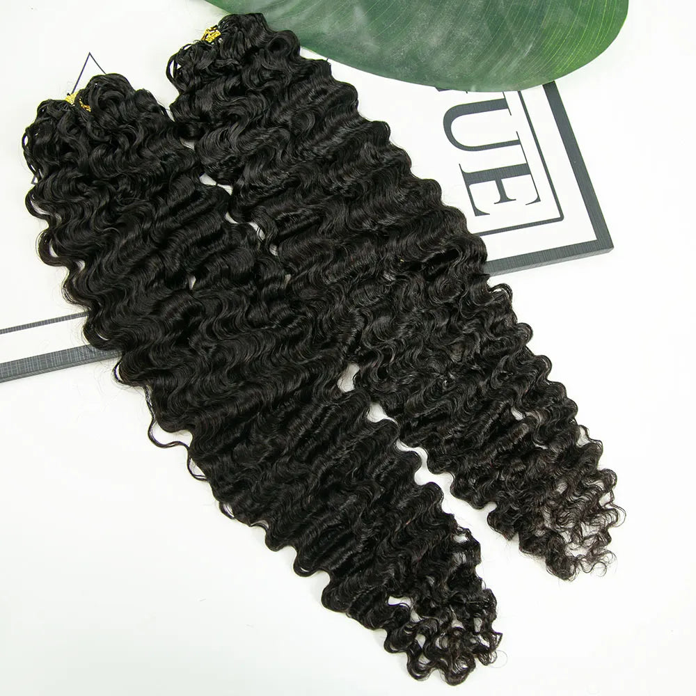 Water Deep Wave Human Crochet Hair