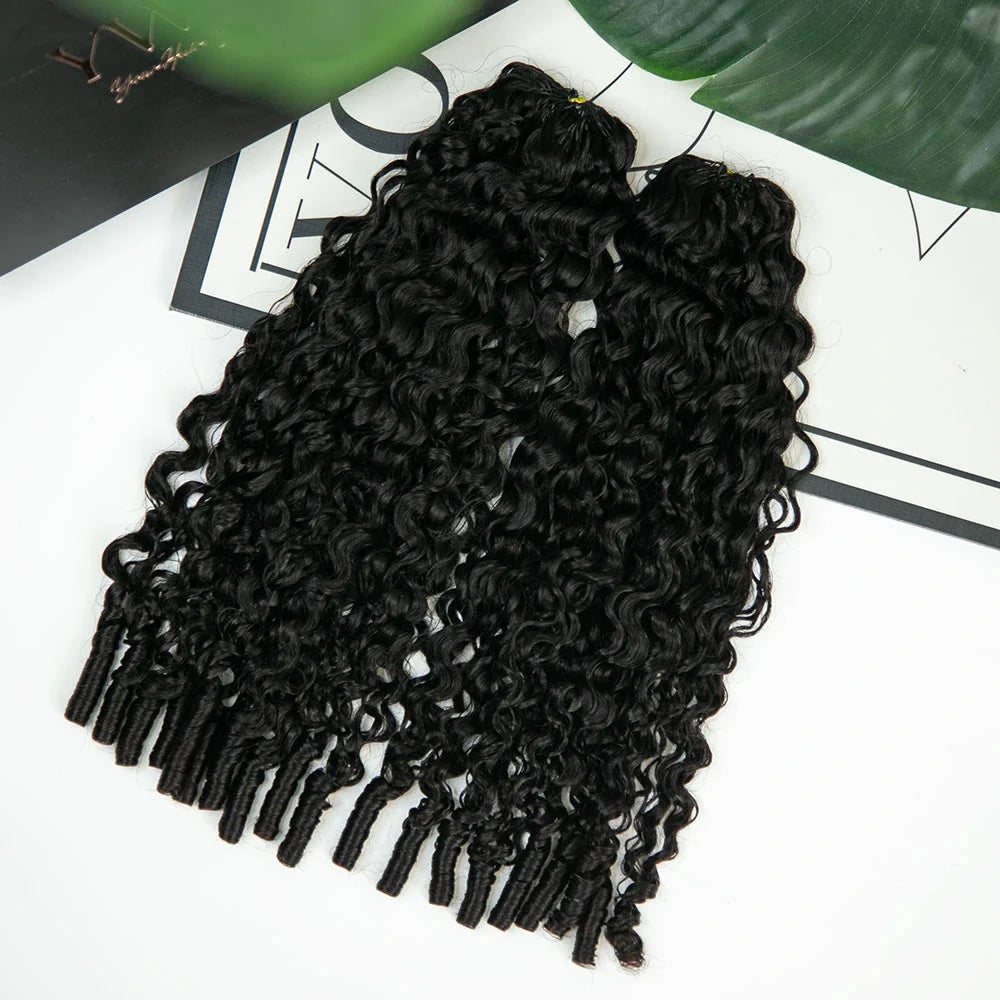 Water Curly Human Crochet Hair