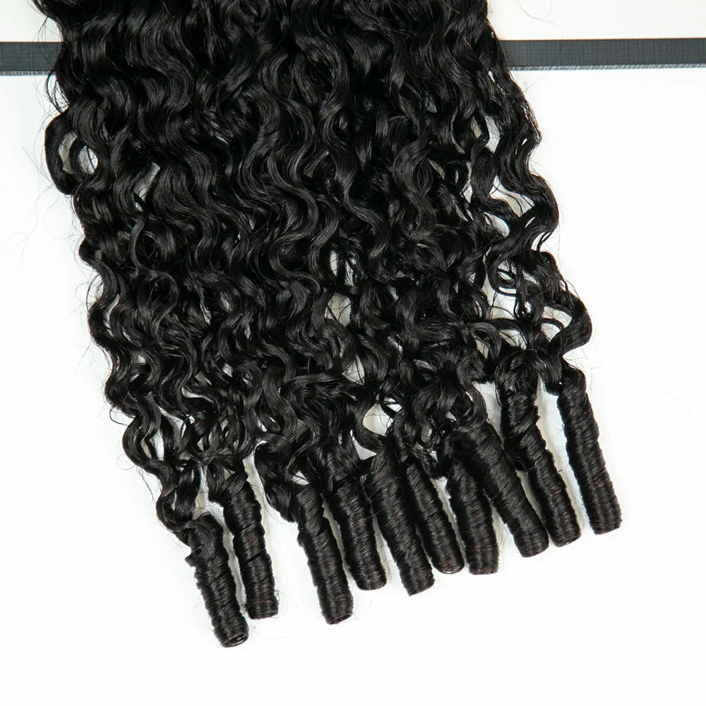 Water Curly Human Crochet Hair