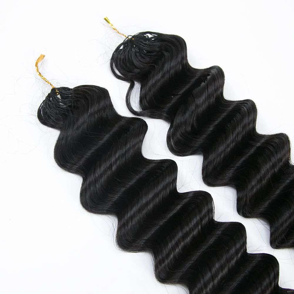 Human Crochet Hair Deep Wave