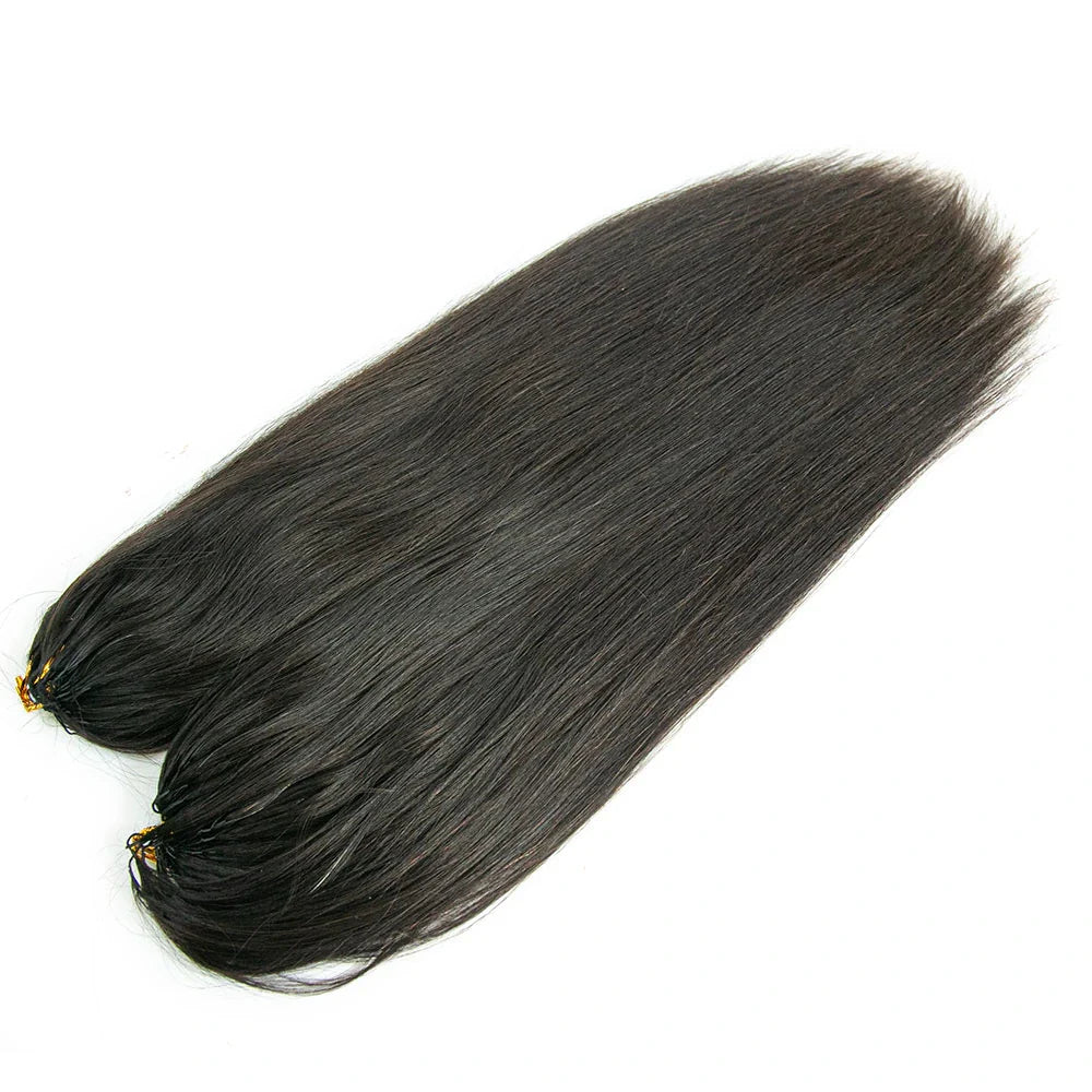 Human Crochet Hair Extensions Silky Straight