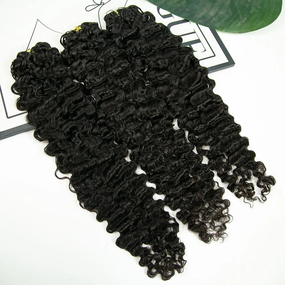 Water Deep Wave Human Crochet Hair