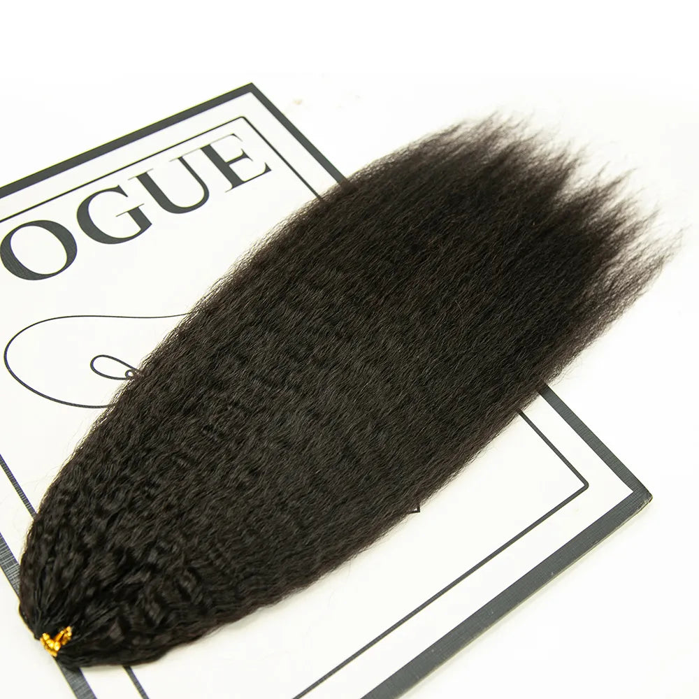 Kinky Straight Human Crochet Hair