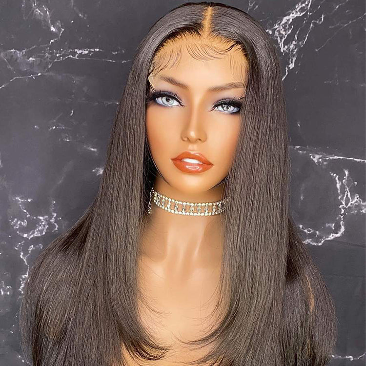 Straight Hair 6x6 HD Lace Closure Wig 200% Density