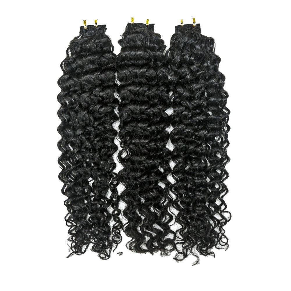 Top Premium Jerry Curl PU Tape In Hair Extensions