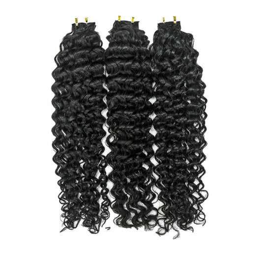 Top Premium Jerry Curl PU Tape In Hair Extensions