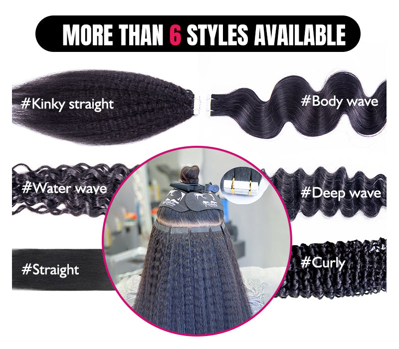 Top Premium Straight Hair PU Tape In Hair Extensions