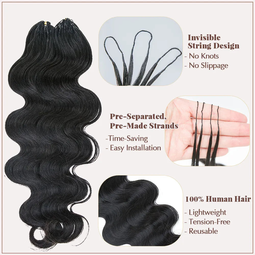 Human Crochet Hair Body Wave