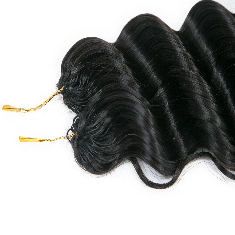 Human Crochet Hair Deep Wave
