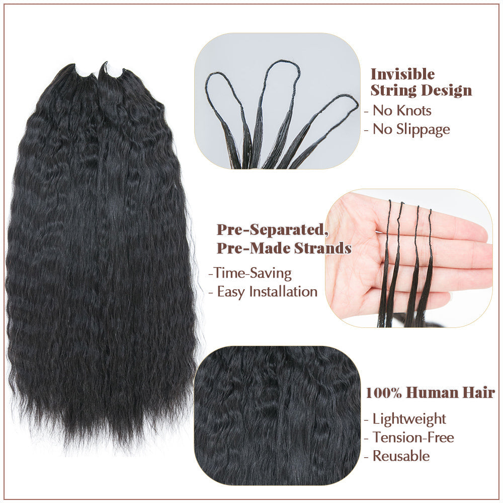 Wet and Wavy Human Crochet Hair