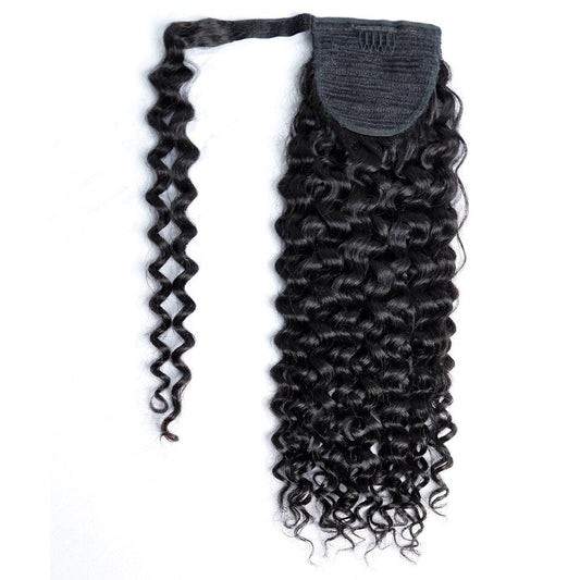 10A Ponytail Deep Wave Hair Weave Easy Install