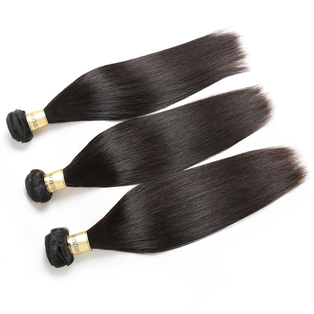 12A Premium Hair 3PSC Straight Raw Hair Bundles