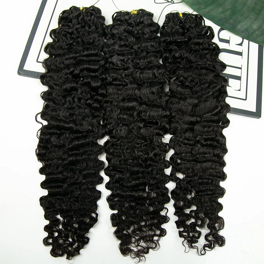 Water Deep Wave Human Crochet Hair
