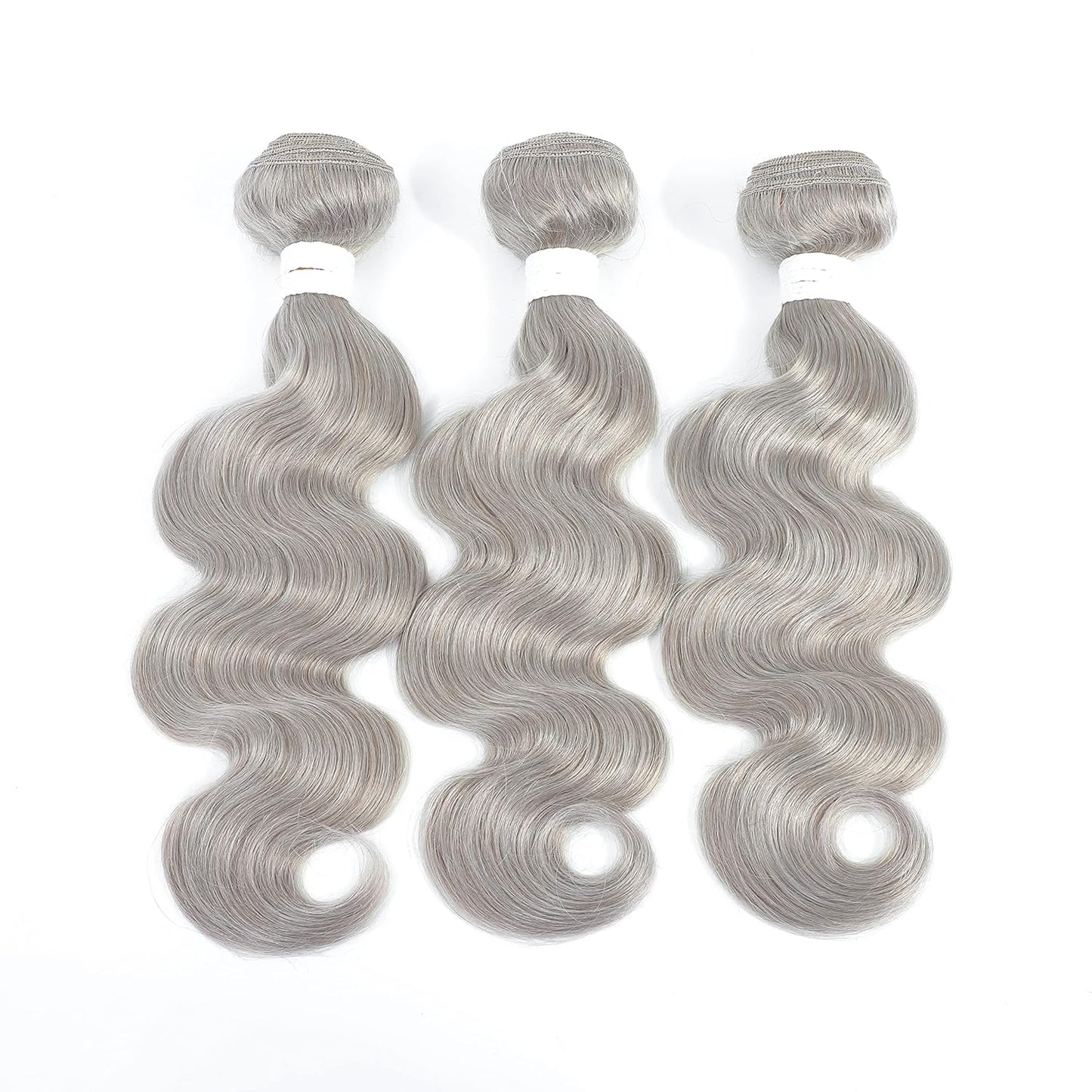 Grey Platinum 3PCS Body Wave Human Hair Bundles