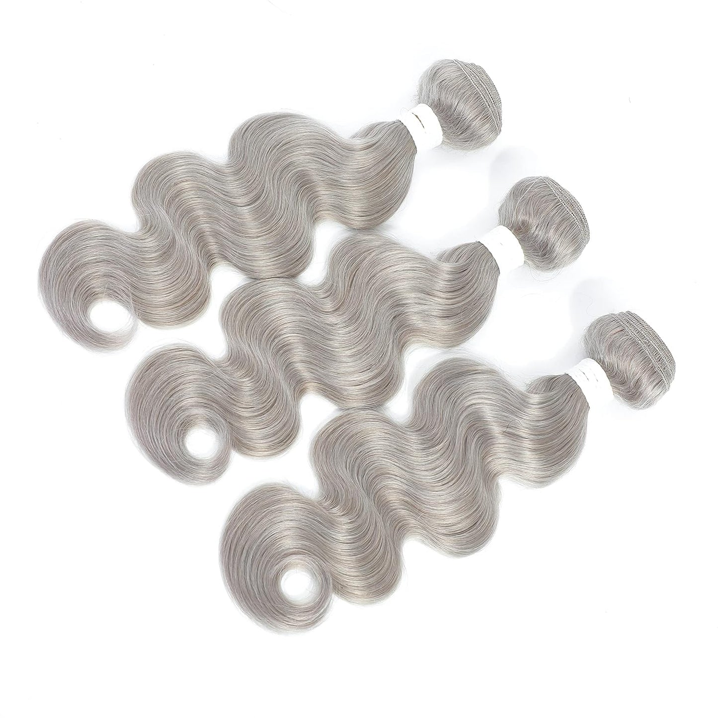 Grey Platinum 3PCS Body Wave Human Hair Bundles