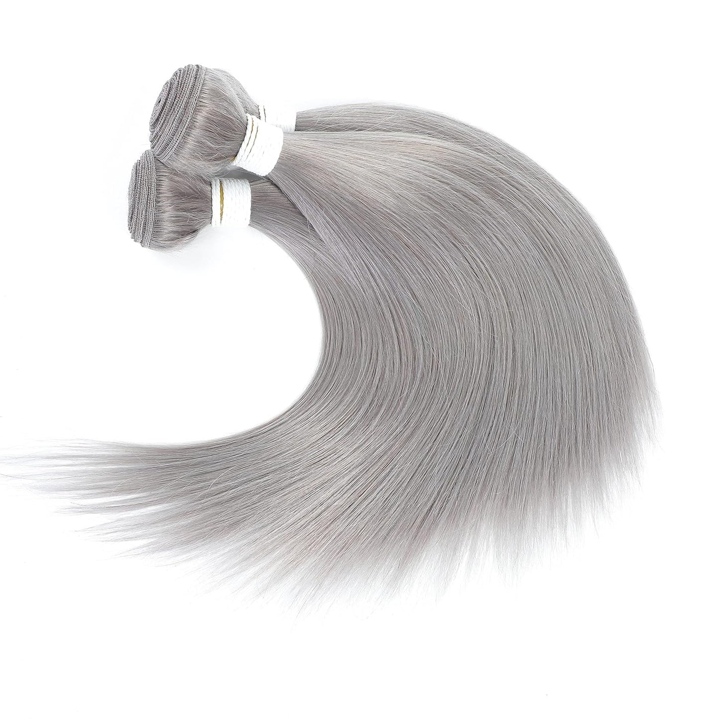 Grey Platinum 3PCS Straight Human Hair Bundles