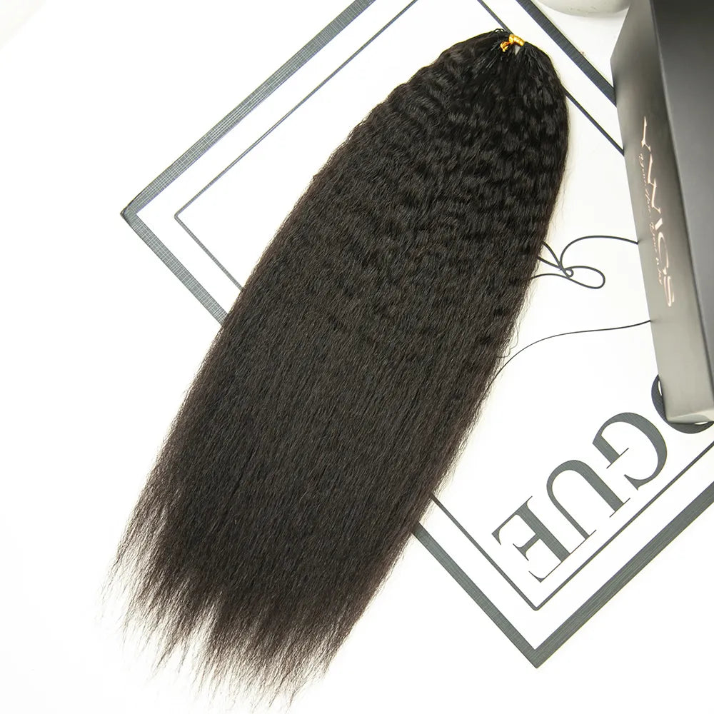 Kinky Straight Human Crochet Hair