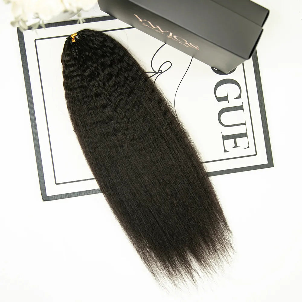 Kinky Straight Human Crochet Hair