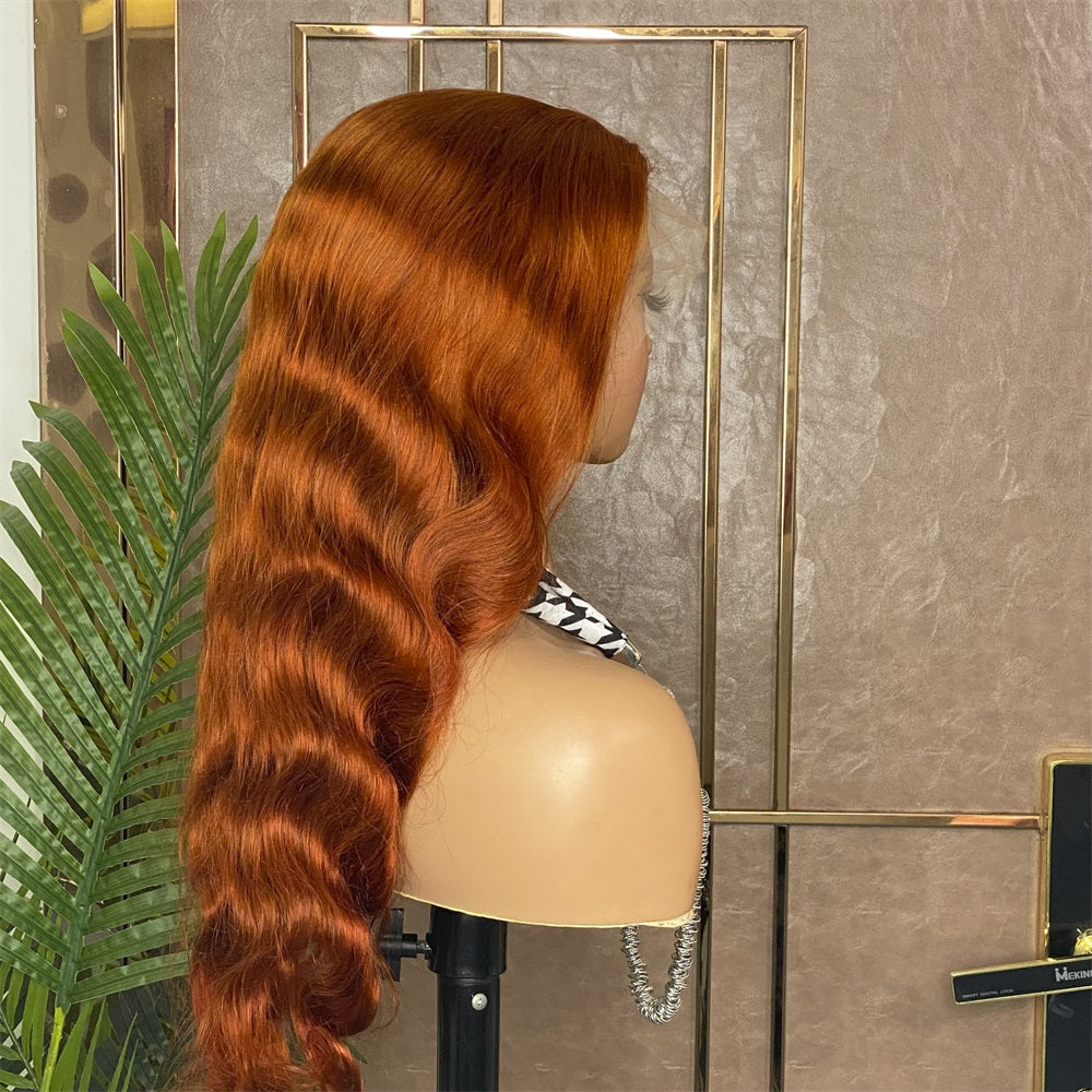 Orange Lace Wig Straight/Body/Deep/Water