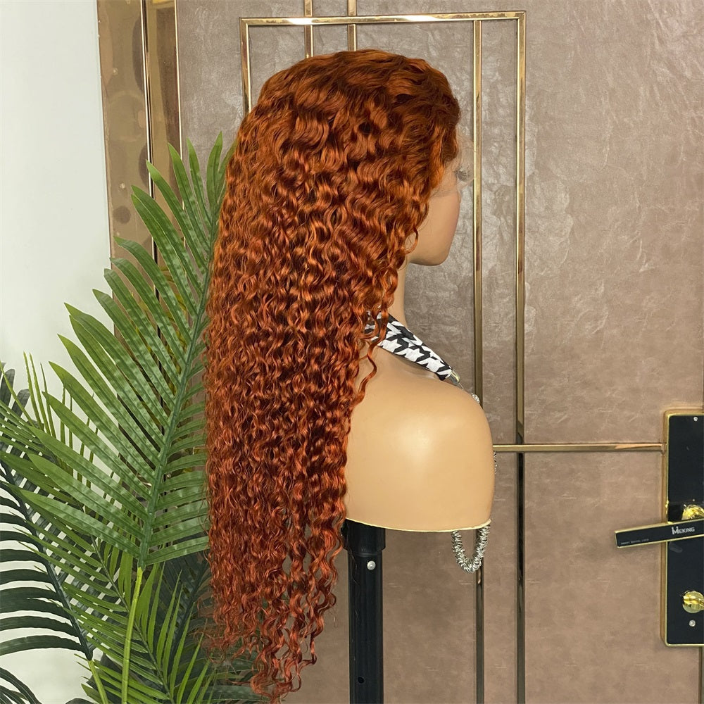 Orange Lace Wig Straight/Body/Deep/Water