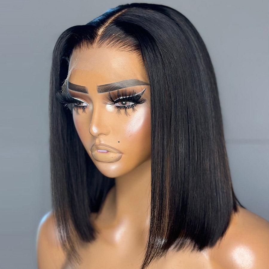 7X7 HD Lace Straight Bob 13X4 Lace Frontal Bob Wig