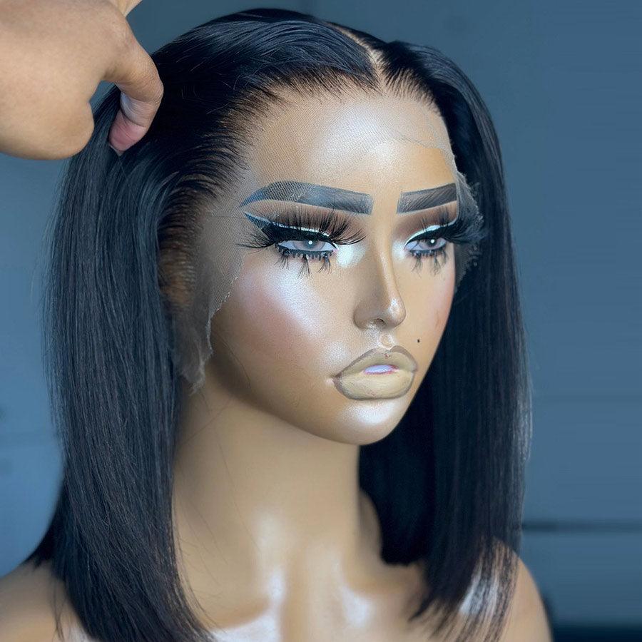7X7 HD Lace Straight Bob 13X4 Lace Frontal Bob Wig